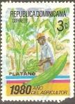 Stamps Dominican Republic -  AÑO  DE  LA  AGRICULTURA.  COSECHA  DE  PLÀTANO.