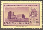 Stamps Ecuador -  4th  CENTENARIO  DE  LA  FUNDACIÒN  DE  LA  CIUDAD  DE  CUENCA