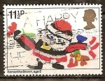 Stamps United Kingdom -  Navidad Papá Noel.