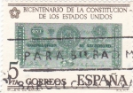 Stamps Spain -  Bicentenario de la constitución de los EEUU  (16)