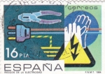 Stamps Spain -  Riesgos de la electricidad (16)