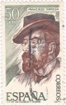 Stamps Spain -  Francisco Tárrega  (16)