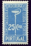 Stamps : Europe : Portugal :  Centenario de las Escuelas de Medicina de Lisboa y Oporto