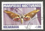 Stamps Nicaragua -  Mariposa nocturna