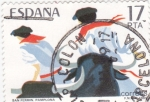 Stamps Spain -  Fiestas de San Fermín- Pamplona (16)