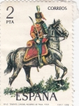Stamps Spain -  Teniente coronel de Usares de Pavía (16)