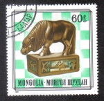 Sellos de Asia - Mongolia -  Figuras de ajedrez mongol