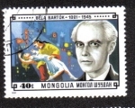 Sellos del Mundo : Asia : Mongolia : Béla Bartók 1881-1945