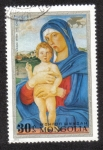 Stamps Mongolia -  Virgen con el Niño y San Juan (Bellini)
