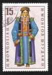 Stamps Mongolia -  trajes mongoles