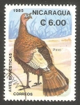 Stamps Nicaragua -  1376 D - Ave doméstica, pavo