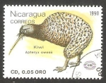 Stamps Nicaragua -  Ave kiwi