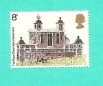 Stamps : Europe : United_Kingdom :  ARQUITECTURA - Observatorio de Greenwich