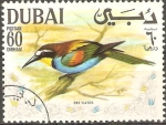 Stamps United Arab Emirates -  AVES.  COMEDOR  DE  ABEJAS.