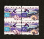 Stamps Australia -  Isla Fraser y Aguila marina