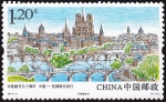 Sellos de Asia - China -  FRANCIA - Paris orillas del Sena