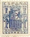 Stamps Spain -  30 céntimos 1936