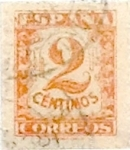 Stamps Spain -  2 céntimos 1936