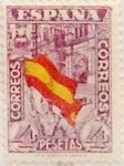 Stamps Spain -  4 pesetas 1936