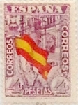 Sellos de Europa - Espa�a -  4 pesetas 1936