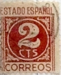 Stamps Spain -  2 céntimos 1937