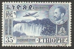 Stamps Ethiopia -  Cataratas del Nilo Azul en Tesissat