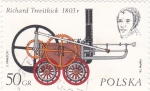 Stamps Poland -  Richard Trevithick- ingeniero