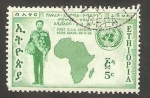 Stamps Ethiopia -  Conferencia económica de Estados africanos, en Addis Abeba