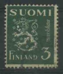 Sellos de Europa - Finlandia -  S175 - Escudo Republica