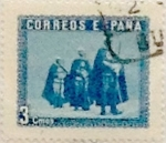 Stamps Spain -  3 céntimos 1938