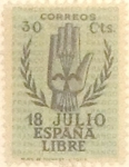 Sellos de Europa - Espaa -  30 céntimos 1938