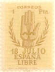 Sellos de Europa - Espa�a -  1 peseta 1938