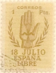 Stamps Spain -  1 peseta 1938
