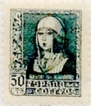 Stamps Spain -  50 céntimos 1938