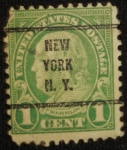 Stamps United States -  Benjamín Franklín