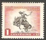 Sellos de America - Uruguay -  624 - La doma