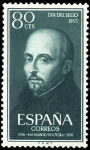 Stamps Spain -  ESPAÑA SEGUNDO CENTENARIO NUEV Nº 1168 ** 80C VERDE SAN IGNACIO DE LOYOLA