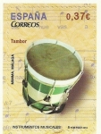 Stamps Spain -  INSTRUMENTOS MUSICALES. TAMBOR. EDIFIL 4781