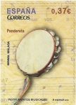 Stamps Spain -  INSTRUMENTOS MUSICALES. PANDERETA. EDIFIL 4782