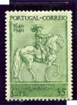 Stamps Portugal -  8º Centenario de la Fundacion y III Centenario de la Restauracion de la Nacion Portuguesa. Juan IV