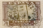 Stamps Spain -  70+20 céntimos 1940