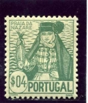 Stamps Portugal -  Trajes Regionales. Playa de Nazare