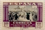 Stamps Spain -  1,40pesetas + 40 céntimos 1940