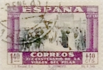 Stamps Spain -  1,40 pesetas + 40 céntimos 1940