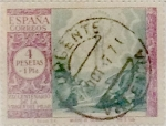 Stamps Spain -  4 pesetas + 1 peseta 1940