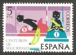 Stamps Spain -  2314 - Seguridad vial, cinturón de seguridad