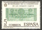 Stamps Spain -  2324 - II Centº de la Independencia de los Estados Unidos