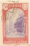 Stamps Spain -  50 céntimos + 5 céntimos 1940