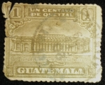 Sellos de America - Guatemala -  Edificio Correos y Telégrafos Nacionales