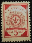 Stamps Europe - Latvia -  Sun Design